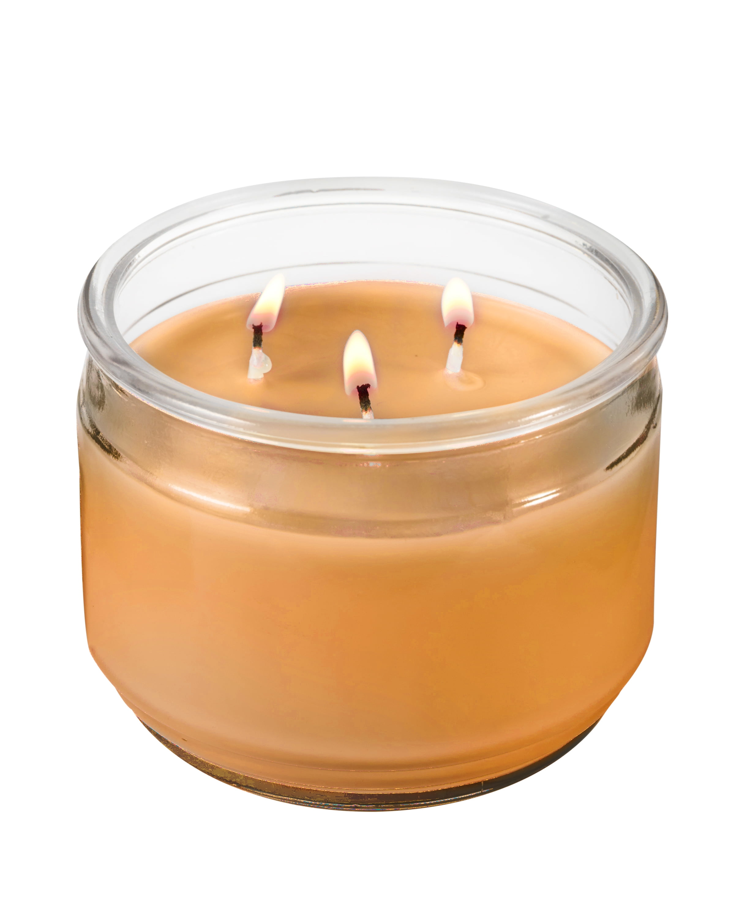 (2 pack) Mainstays 3-Wick Scented Glass Jar Candle, Mulled Cider, 11.5oz.