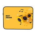 thumbnail image 7 of Yellow Headphones 15 inch Portable Laptop Sleeve Compatible with MacBook Air Notebook Computer Case for Men Women College School Students, 7 of 7