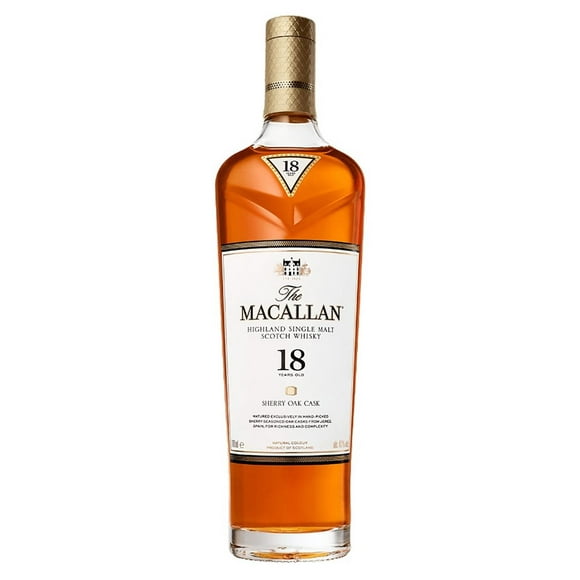 Pack de 6 Whisky The Macallan Single Malt 18 Años Sherry Oak 700 ml The Macallan Single Malt 18 Años Sherry Oak
