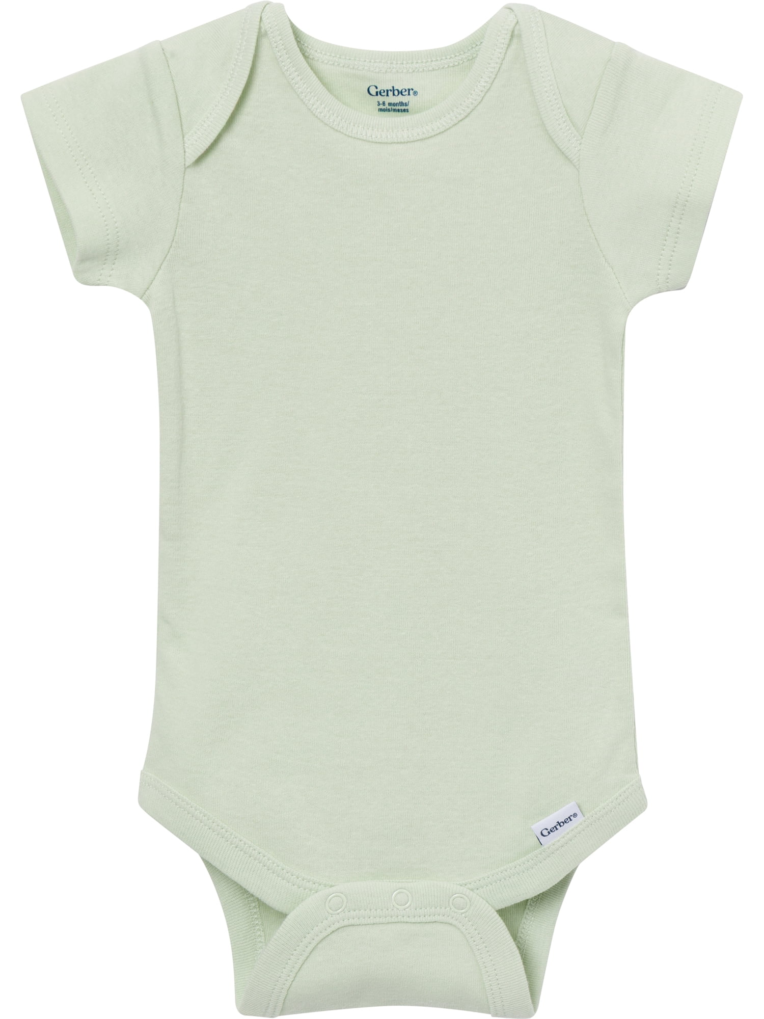 Gerber Baby Neutral Short Sleeve Onesies, 8-Pack, Sizes 0/3 Newborn - 12 Months
