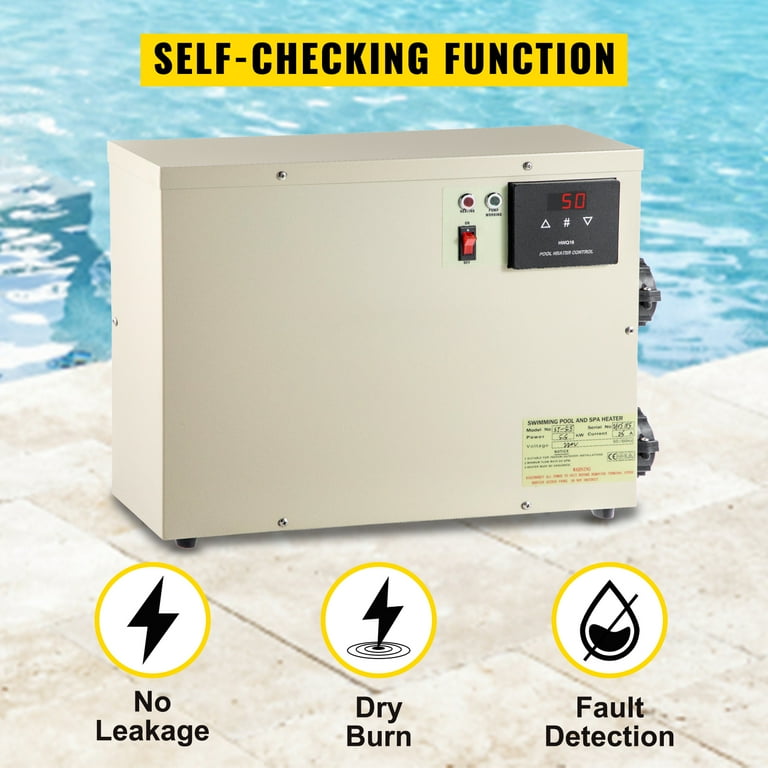 VEVORbrand 11KW 240V Electric Swimming Pool Water Heater Thermostat Hot Tub  Spa - Walmart.com
