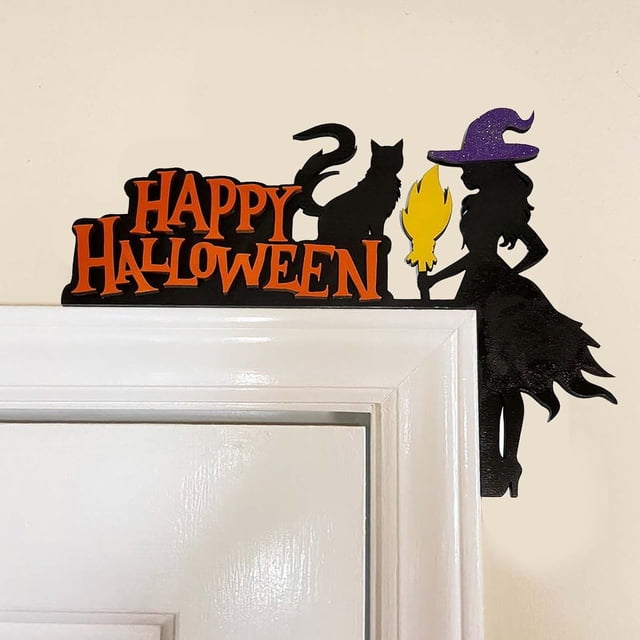 Decoración colgante para esquinas de puerta de Halloween, adorno de calabaza para esquinas de puerta de Halloween, decoración fantasma para esquinas de puerta de interior y exterior para el festival d