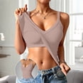 thumbnail image 2 of Tank Tops for Women V Neck Racerback Built In Shelf Bra Sleeveless Tops, 2 of 6
