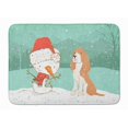 thumbnail image 1 of Carolines Treasures CK2072RUG Tapis en Mousse à Mémoire de Forme Lavable en Machine Rouge Spaniel Snowman Noël, 1 of 4