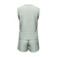 thumbnail image 5 of Bigetiay Women's Crew Neck Tank Top and Shorts Two Piece Set with Pockets, Size XL, 5 of 7