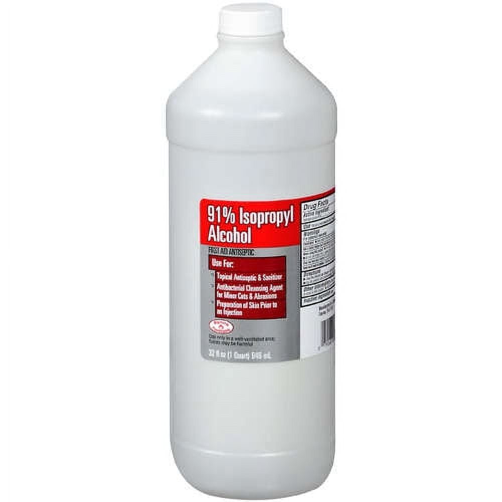 Equate: First Aid Antiseptic 91% Isopropyl Alcohol, 32 Fl Oz