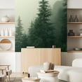 thumbnail image 2 of Idea4wall 3pcs Green Pine Trees Nursery Decor Stick Wallpaper Removable Wall Murals Large Wall Stickers for Home Decoration, 72"x72", 2 of 5