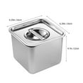 thumbnail image 2 of Raindrops 1 Set Square Stainless Steel Seasoning Pot For Cooking Enthusiasts Sugar Jars, 2 of 8