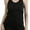 Black, variant on ToBeInStyle Women's Loose Fit Racerback Athletic Tank Top