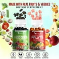 thumbnail image 2 of VITINITY Fruits and Veggies Gummies - Superfood Vegetable Vitamin Supplement for Women and Men - with a Blend of Fruit and Greens for Daily Health, 2 of 7