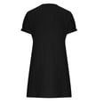 thumbnail image 4 of Robes d'Été Grande Taille pour Femmes 2024 Printemps et Col en V Robe Décontractée à Manches Courtes Économisez jusqu'à 65 %!, 4 of 6