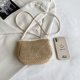 thumbnail image 5 of Bolso de hombro compuesto tejido Bolso cruzado de almohada duradero para mujer para la playa de verano, 5 of 6