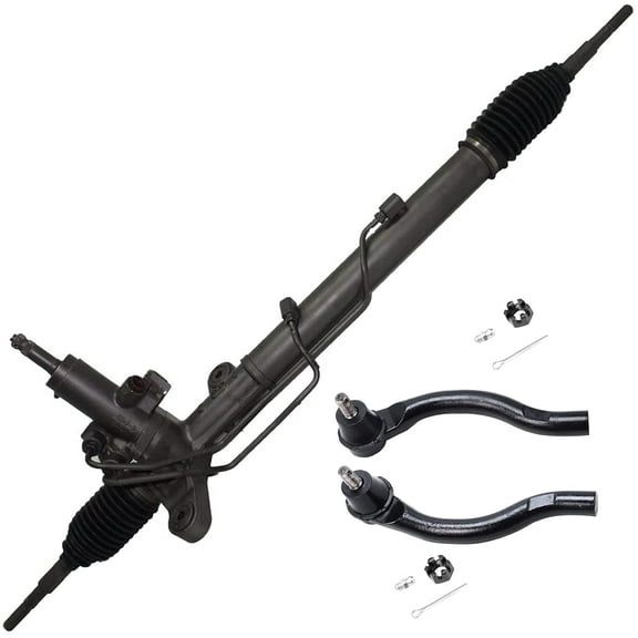 Detroit Axle - Rack & Pinion for 2006-2010 Honda Civic 2007 2008 2009, Power Steering Rack and Pinion Assembly, 2 Outer Tie Rods Replacement