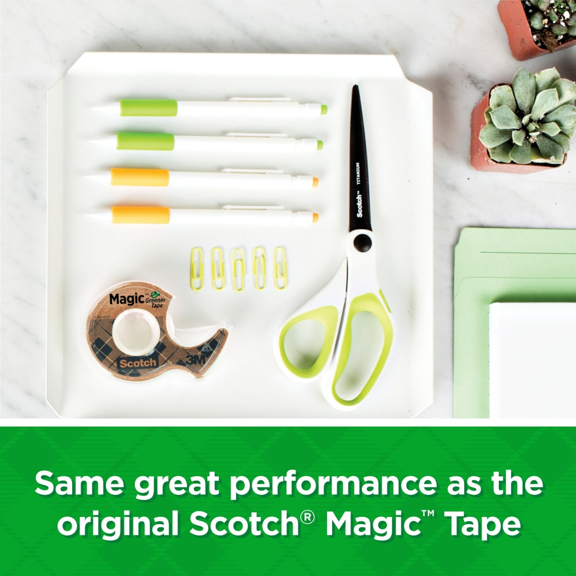 Scotch Magic Greener Tape 6123-SIOC, 3/4 in x 600 in (19 mm x 15.2 m)