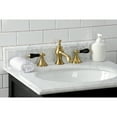 thumbnail image 2 of Kingston Brass KC7067PKL Duchess Widespread Bathroom Faucet with Brass Pop-Up, Brushed Brass, 2 of 8