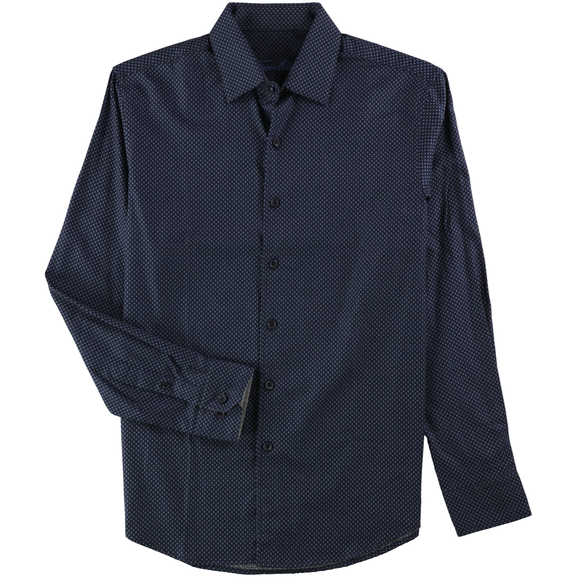 Tasso Elba Mens Debala Plaid Button Up Shirt