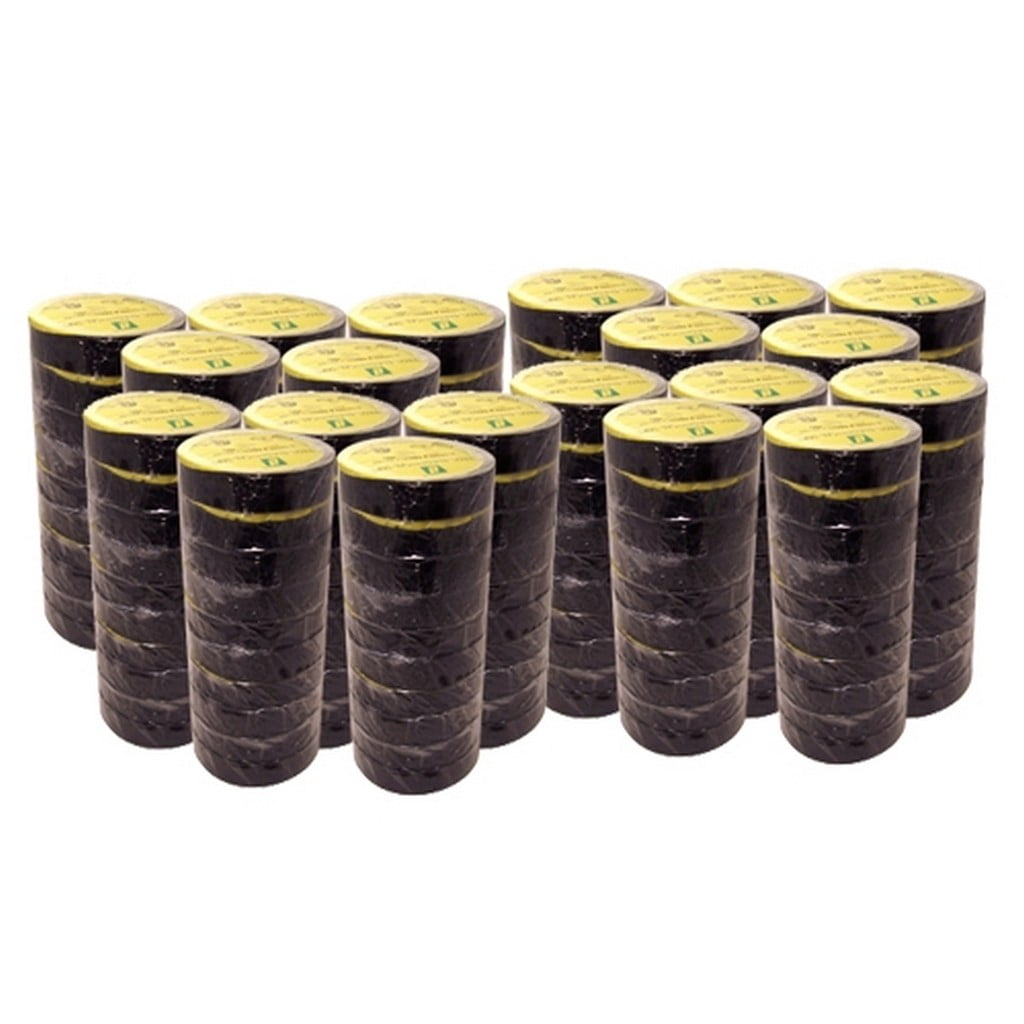 Premium All Weather 8 Mil Black Electrical Tape 3/4 X 66 Ft Roll (200 Roll/Case)