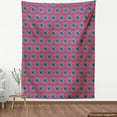 thumbnail image 4 of Ambesonne Boho Fabric by the Yard Upholstery, Oriental Style Blossom Leaves, 5 Yards, Hot Pink and Turquoise, 4 of 5
