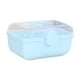 thumbnail image 4 of Caja de almacenamiento de accesorios para el cabello, organizador de joyas, contenedor multiusos para niños Azul, 4 of 9