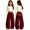0#^Red161, variant on WOYY Girls Curved Leg Baggy Sweatpants Stylish Loose Drawstring Sporty Pants, Sizes 5-15