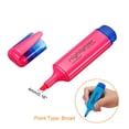 thumbnail image 4 of Unique Bargains Highlighter, Broad Point, Pink, 4 Pack, 4 of 6