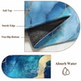 thumbnail image 4 of Abstract Art Large Area Rugs 6x9 ft Water Ripple Blue Gradient Marbling Washable Rug Non Slip Indoor Carpet Absorbent Floor Mat for Living Room Bedroom Dining Room, 4 of 9