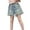 Blue-06, variant on Ugoldhm Girls' Ripped Denim Shorts (4-12Y) Elastic Waist & Distressed Detail Summer Everyday Jean Shorts