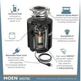 thumbnail image 5 of 1PK-Moen GXS75c GX Series 3/4 Horsepower Garbage Disposal, 2,700 RPM, 5 of 15