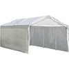 Shelterlogic Max AP Canopy 3-in-1 10' x 20' 1-3/8" 4-Rib Frame White Cover Enclosure and Extension Kits