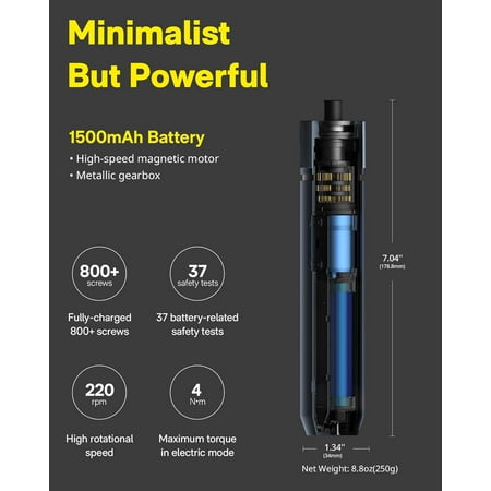 HOTO - Electric Screwdriver Kit - Black