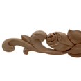 thumbnail image 4 of Natural Floral Madera Tallado Calcomanía Esquina Apliques Frame Puertas Muebles Muebles Woodcarding Decorativo Estatuillas de madera Artesanía, 4 of 7