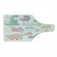 thumbnail image 1 of Dino Cutting Board, Funny Dinosaur Family Baby Nursery Theme Cartoon in Pastel Tones with Roar Lettering, Decorative Tempered Glass Cutting and Serving Board, in 3 Sizes, by Ambesonne, 1 of 2