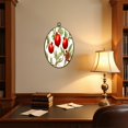 thumbnail image 4 of Canvas Wall Art Botanical Pomegranate Branch Oval Framed Canvas Prints Vintage Wall Hanging Decor for Home Decorations Gifts for Mom Nana Women 8.6"x11.4", 4 of 7