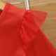 thumbnail image 3 of Vestido rojo con diseño de estrellas navideñas y purpurina para niña pequeña, 3 of 5