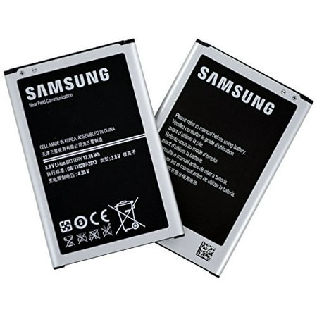 OEM Original 3200mAh Standard Replacement Batteries for Samsung Galaxy Note 3, Pack of
