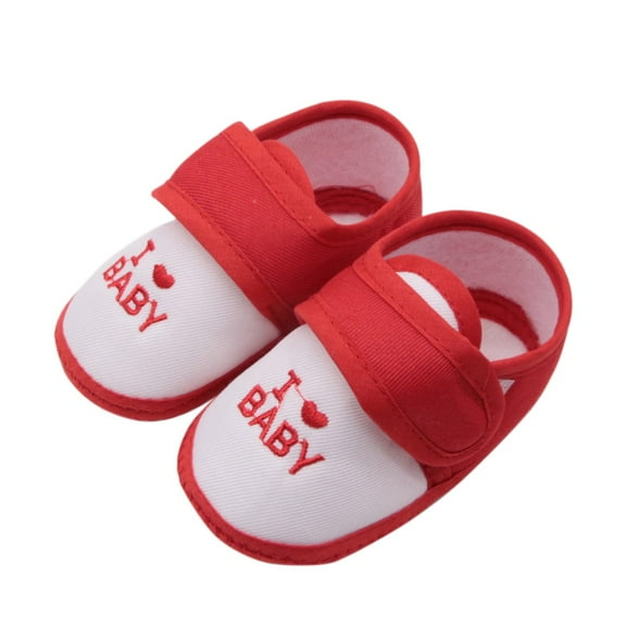 Baby Boys Girls Shoes Letter Pattern Toddler Sneakers Anti-Slip Infant First Walkers 0-18 Months