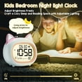 thumbnail image 4 of Cute Alarm Clock OK to Wake Clock, Toddler Sleep Training Clock with Night Light,5 Alarms,Snooze,Date and Temperature Cute Clock for Girls and Boys, 4 of 7