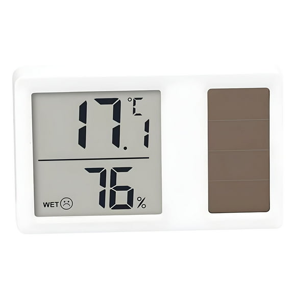 TechWave Solar Power Th Ermometers Hygrometer Digital Temperature Humidity Measurement Meter With LCD Display For Home Baby Room Just like Home 2 in 1 Vacuum Handheld Pet Hair Vacuum Bargain Stuff