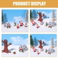 thumbnail image 3 of VERDANVERSE 1Set Realistic Snow Scene Resin Miniatures Santa Claus Figurines for Winter Wonderland Decor, 3 of 8
