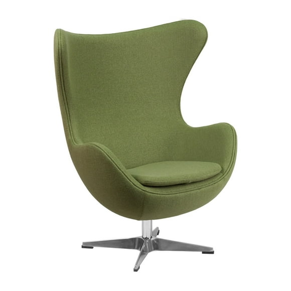 Lesley Swivel Tilt Lounge Chair with Stainless Steel Base