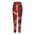 thumbnail image 3 of Up to 65 off!Lolmot Christmas Leggings for Women High Waisted Workout Leggings Soft Stretchy Yoga Pants Lightweight Christmas Plaid Snowflake Print Ankle-Length Tights for Xmas Party, 3 of 4