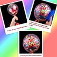 thumbnail image 3 of 50 Pcs Ballons Confettis Ballons Colorés en Latex avec Ruban, 3 of 10
