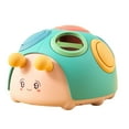 thumbnail image 1 of Blue Cartoon Button Hole Press Toy For Kids Parent-Child Interactive Educational Decompression Small Beetle, 1 of 9