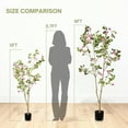 thumbnail image 4 of LiviNest Artificial Bougainvillea Tree 6FT: Realistic Fake Flowering Plant with Weighted Pot - Premium Indoor Decor for Commercial Spaces & Office Designers - Easy Assembly & Stable Quality, 4 of 5