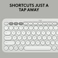 thumbnail image 6 of Logitech Pebble 2 Combo Wireless Quiet Keyboard and Mouse, Customisable, Logi Bolt, Bluetooth, Easy-Switch for Windows, macOS, iPadOS, Chrome - Tonal White, 6 of 15