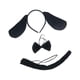 thumbnail image 5 of 3 diademas de perro con lazo y cola para decorar fiestas de cosplay de adolescentes. Negro, 5 of 9