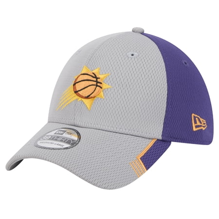 Men s New Era Gray/Purple Phoenix Suns Active Trim 39THIRTY Flex Hat