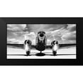 thumbnail image 2 of Gasoline Images 24x14 Black Modern Framed Museum Art Print Titled - Airplaine taking off, 2 of 5
