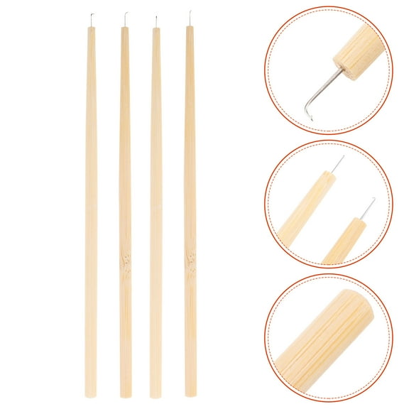 WASHWEPE 3Pack Wig Hook Ventilating Needles Wig Making Kit Hair Stylists Accessory Set