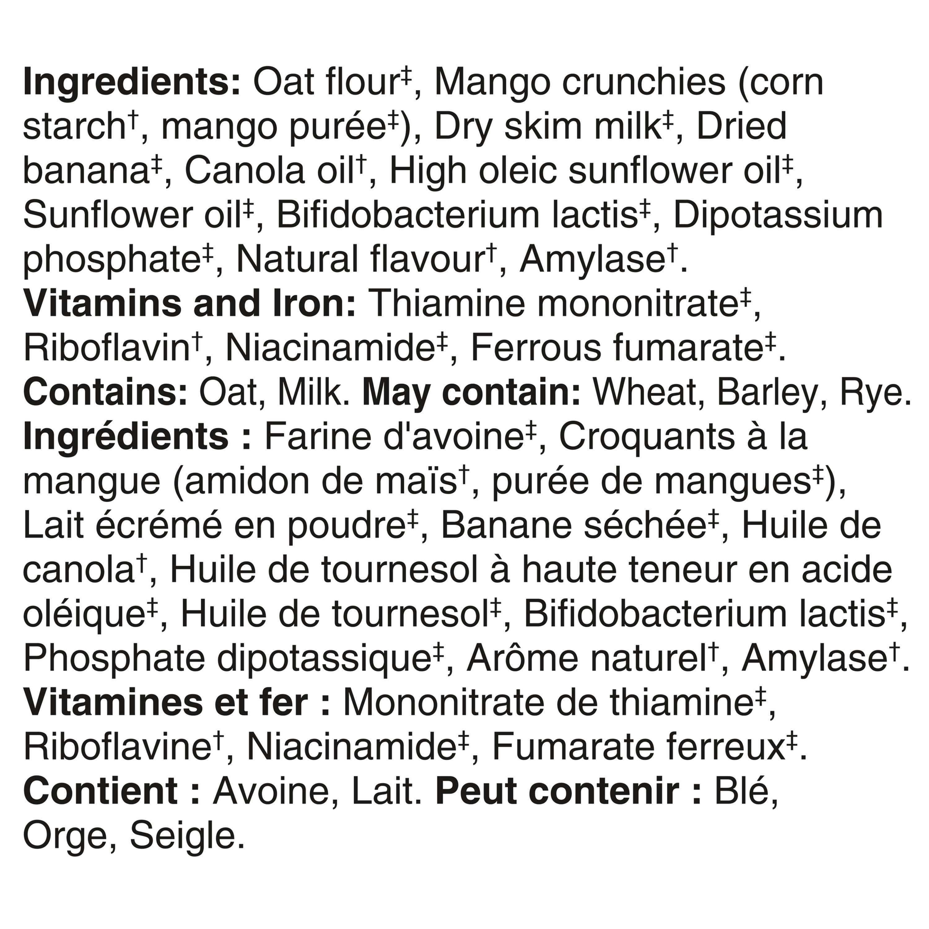 GERBER Céréales Pour Bébés Étape 3 Avoine Avec Banane Et Mangue